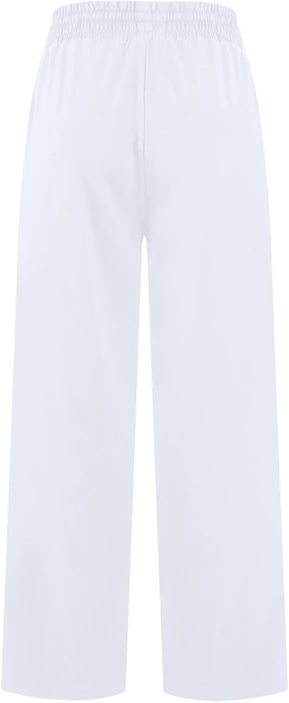 Wide Leg Sweatpants Women High Waisted Drawstring Flare Yoga Sweatpants Soft Flowy Workout Pants Slacks with Pockets