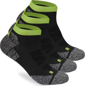 Wildarms Athletic Running Socks Cushion Padded Moisture Wicking Low Cut