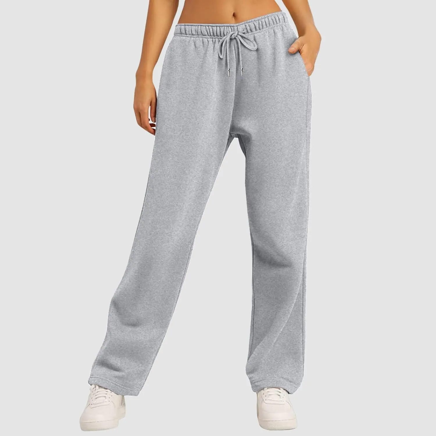 Womens Baggy Sweatpants Elastic High Waist Wide Leg Workout Athletic Joggers Pants 2025 Trendy Drawstring Yoga Pants