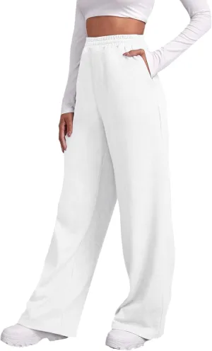 Womens Baggy Sweatpants Elastic High Waist Wide Leg Workout Athletic Joggers Pants 2025 Trendy Drawstring Yoga Pants