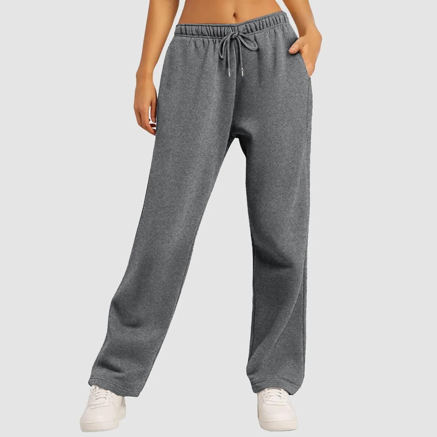 Womens Baggy Sweatpants Elastic High Waist Wide Leg Workout Athletic Joggers Pants 2025 Trendy Drawstring Yoga Pants