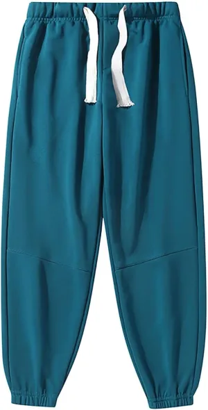 Womens Casual Trousers Elastic Waist Plus Velvet Pants Drawstring Loose Sweatpants Baggy Fleece Sport Pants for Women