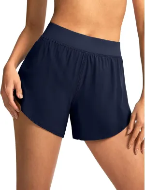 Women's High-Waisted Athletic Shorts Soft Stretchy Moisture-Wicking Quick-Drying Wear Exercise Gym Workout Yoga Short