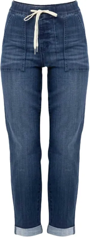 Women's Jeans High Waisted Straight Leg Stretchy Jeans Trendy Welt Pockets Loose Wide Leg Denim Pants