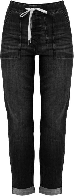 Women's Jeans High Waisted Straight Leg Stretchy Jeans Trendy Welt Pockets Loose Wide Leg Denim Pants
