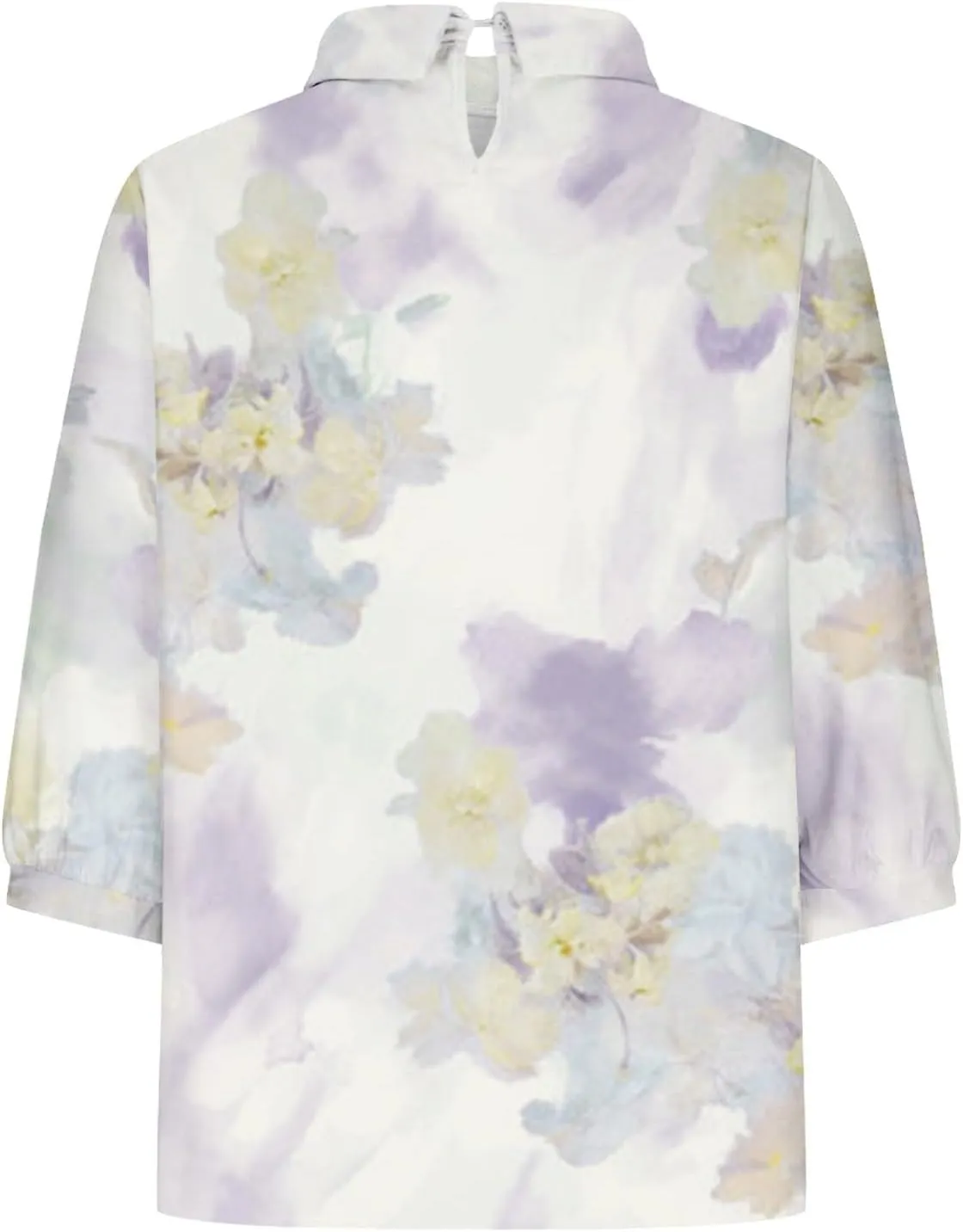 ‌Women's Linen Cotton Casual Tops‌ Vintage Floral Graphic V Neck Tees Lightweight Summer 2025 Work Comfy Blouses