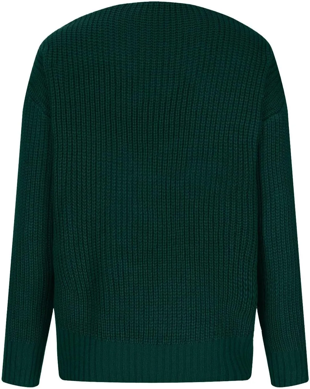Women's Long Sleeve V Neck Cable Pullover Knit Sweater Cozy Casual Cute Tunic Sweater Top Lightweight Outfits