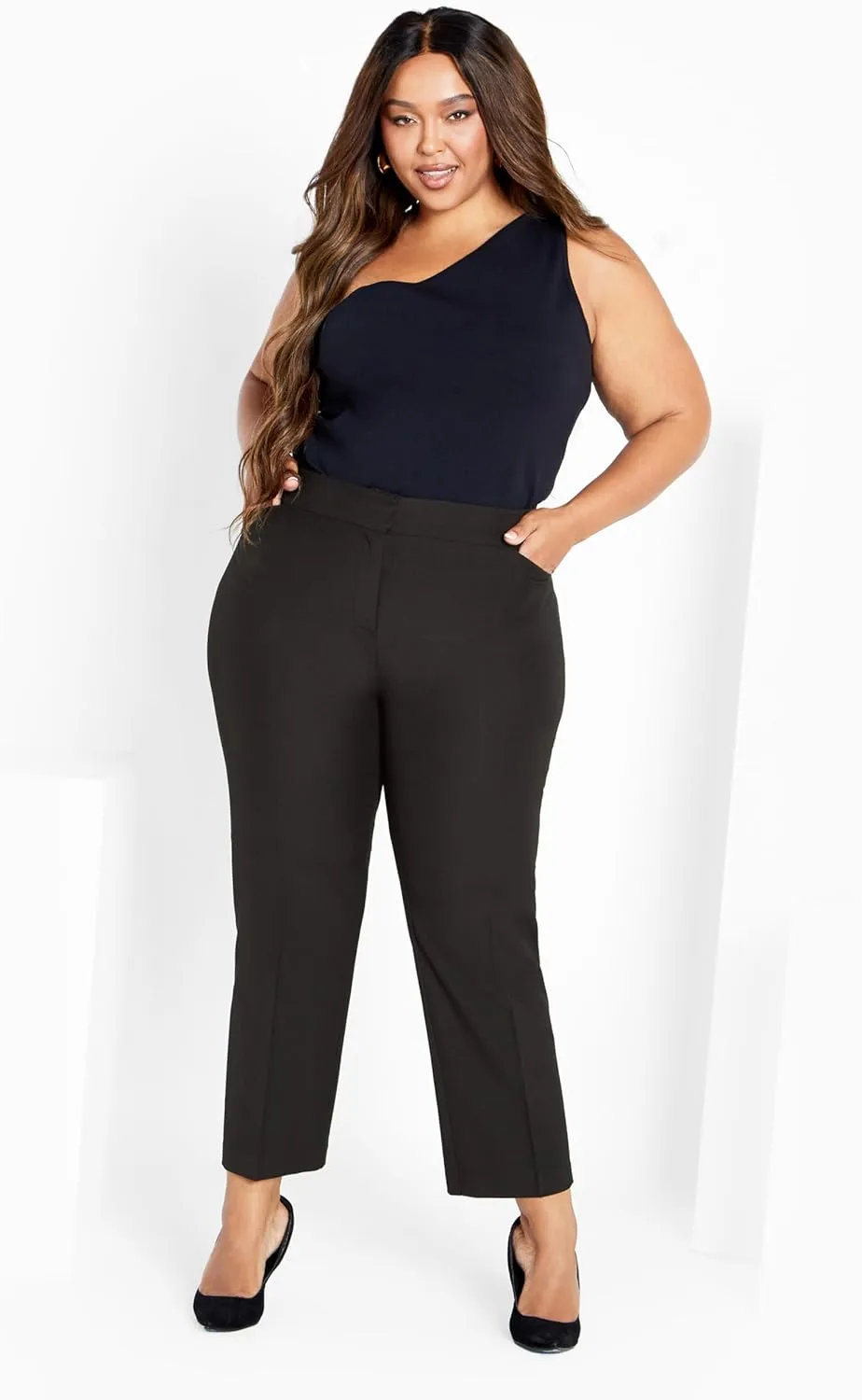 Women's Plus Size Cool Hand Trouser Black