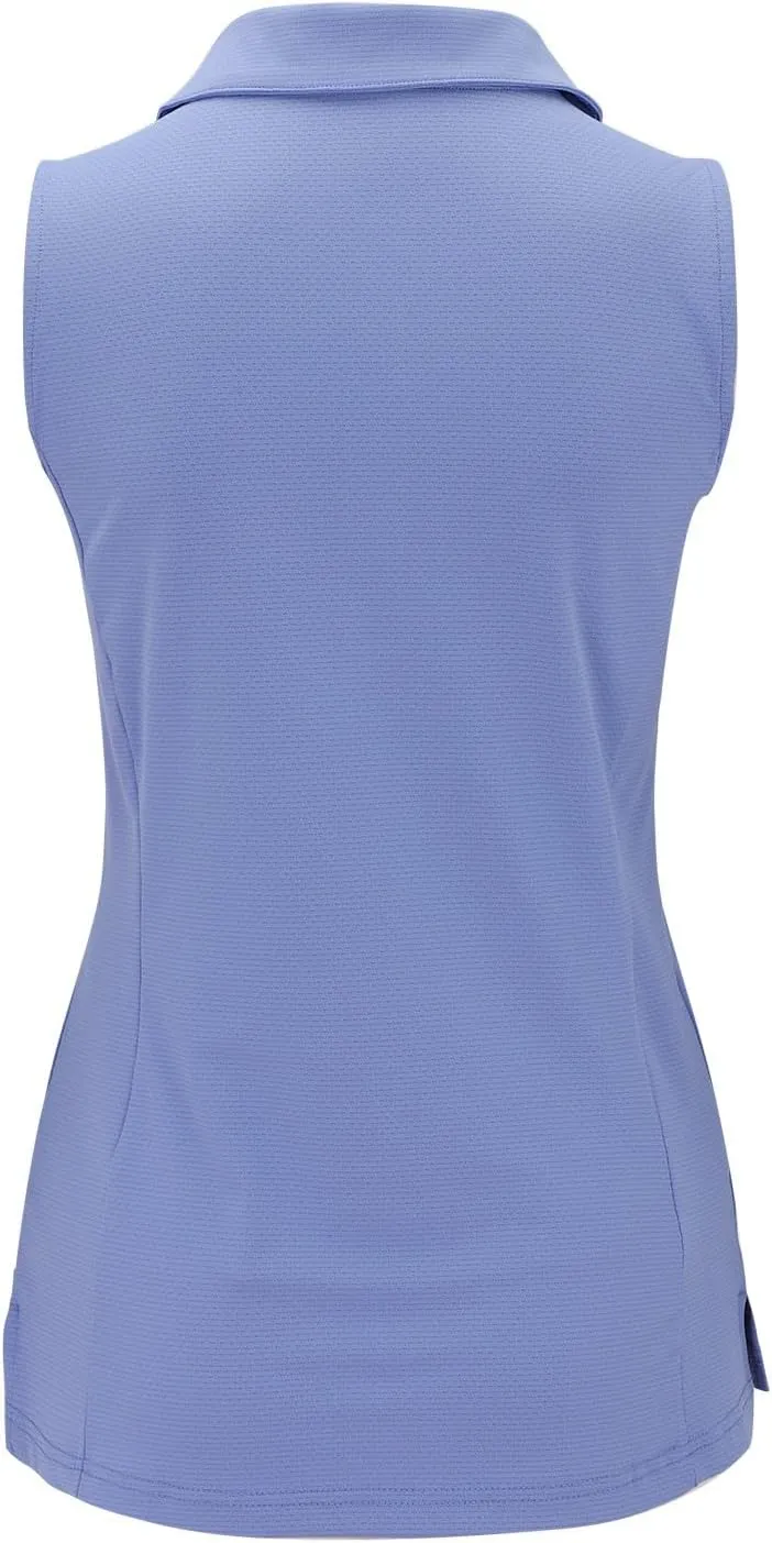 Womens Sports Tank Tops Lapel Collar Button Down Sleeveless Tennis Tops Summer Outdoor Workout Lightweight Yoga Vest