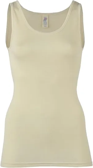 Women's Thermal Base Layer Top - Lightweight Moisture Wicking Merino Wool Silk Sleeveless Undershirt