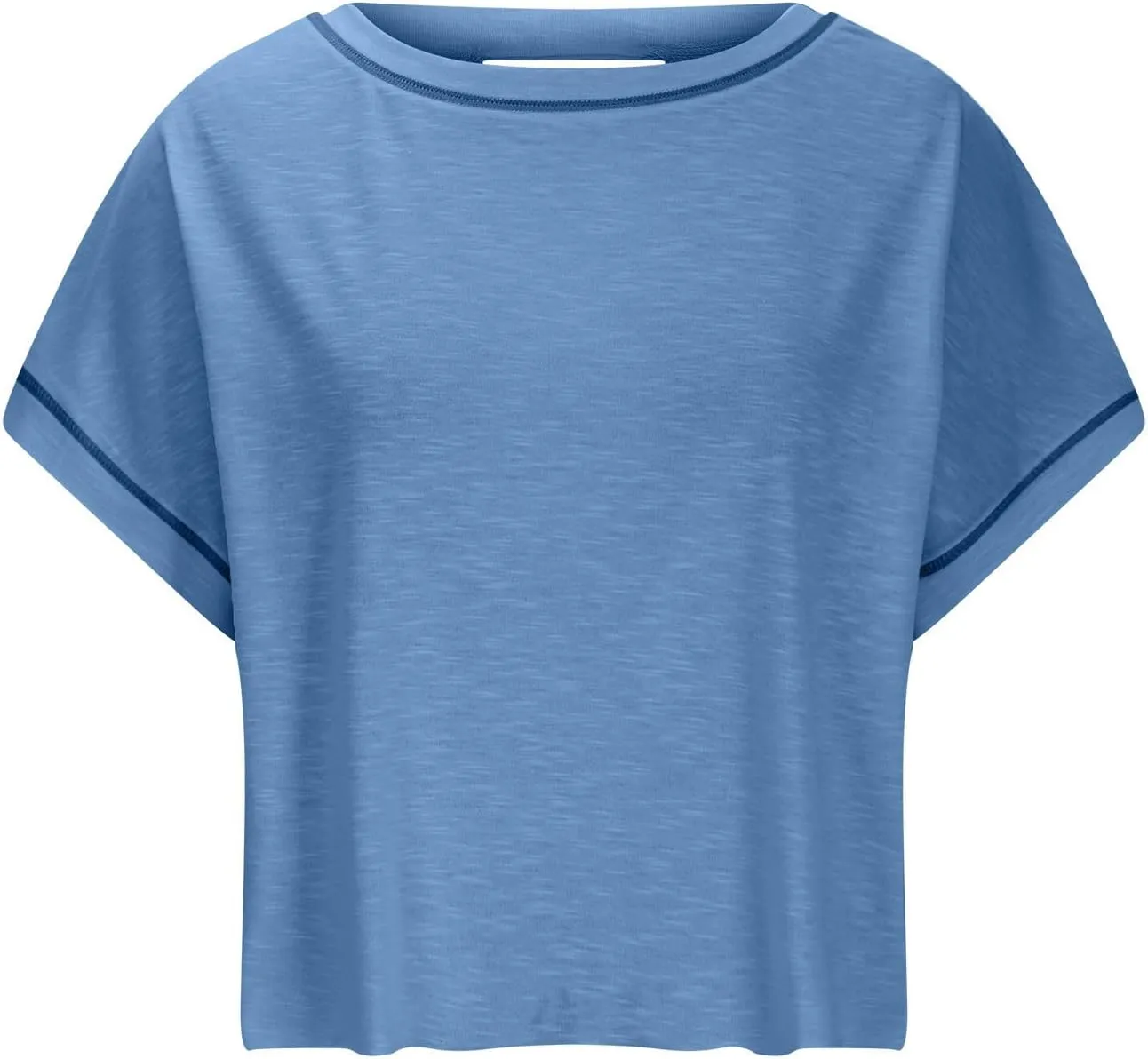 Womens Yoga Cover Up Workout Tops Open Back Gym Tee Oversized Short Sleeve T Shirts Casual Athletic Crop Tops