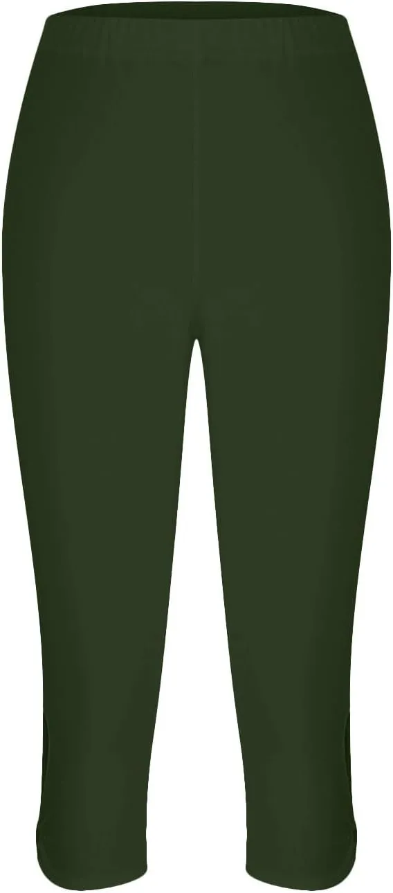 Xiaojmake Womens Capris for Summer Dressy High Waist Cropped Yoga Pants Comfy Stretchy Leggings Workout Compression Pants
