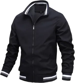 Ymosrh Mens Coats and Jackets Casual Jacket Men's Spring Autumn Sports Solid Color Coat Men Winter Jackets
