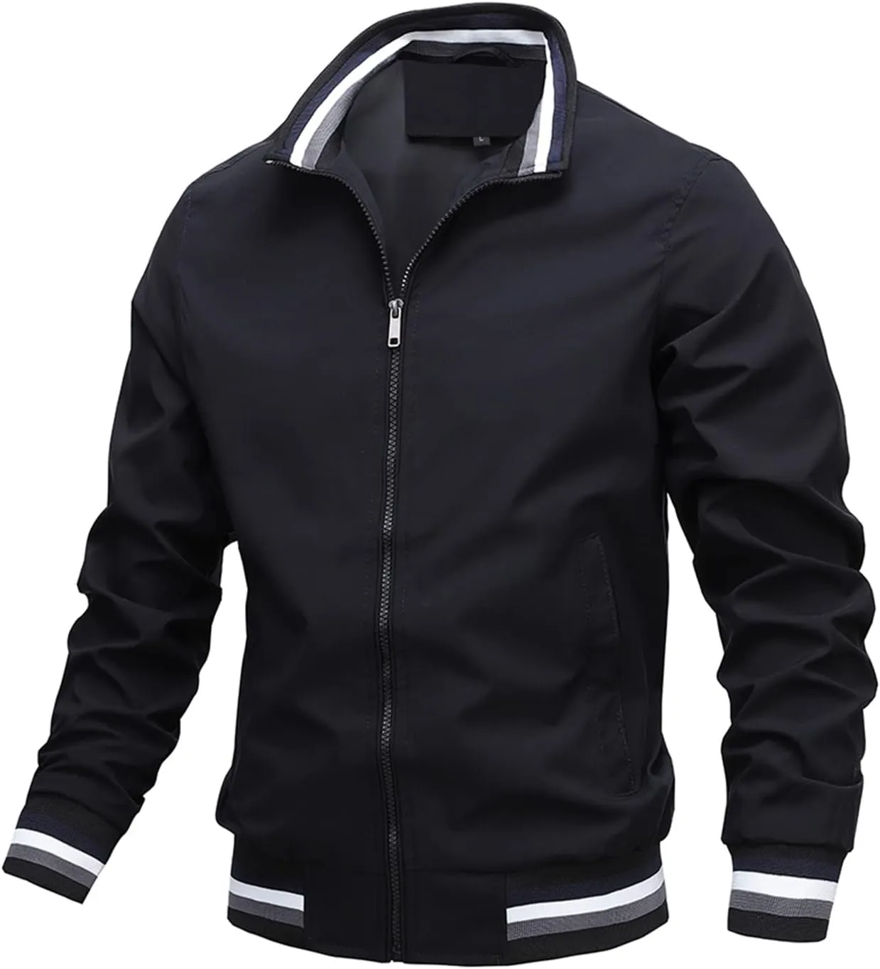 Ymosrh Mens Coats and Jackets Casual Jacket Men's Spring Autumn Sports Solid Color Coat Men Winter Jackets