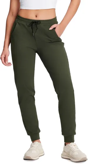 Yogipace Petite/Regular/Tall Women's Lightweight Anti-Shrink Active Joggers Lounge Sweatpants Yoga Jogger Pants