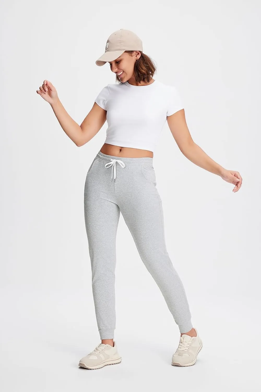 Yogipace Petite/Regular/Tall Women's Lightweight Anti-Shrink Active Joggers Lounge Sweatpants Yoga Jogger Pants