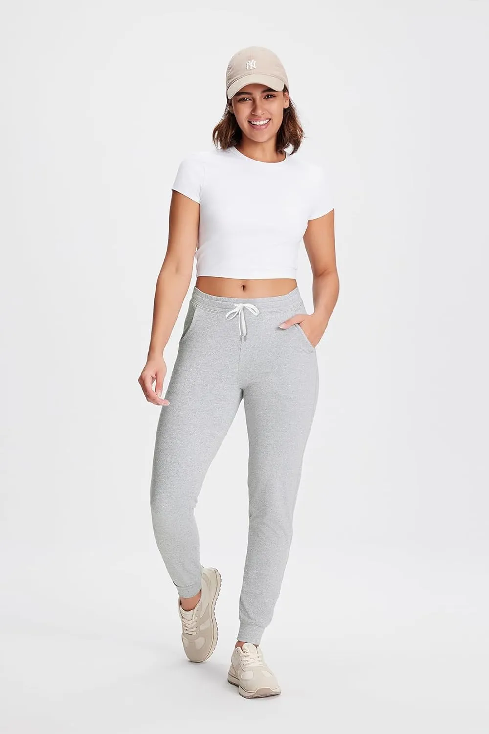 Yogipace Petite/Regular/Tall Women's Lightweight Anti-Shrink Active Joggers Lounge Sweatpants Yoga Jogger Pants
