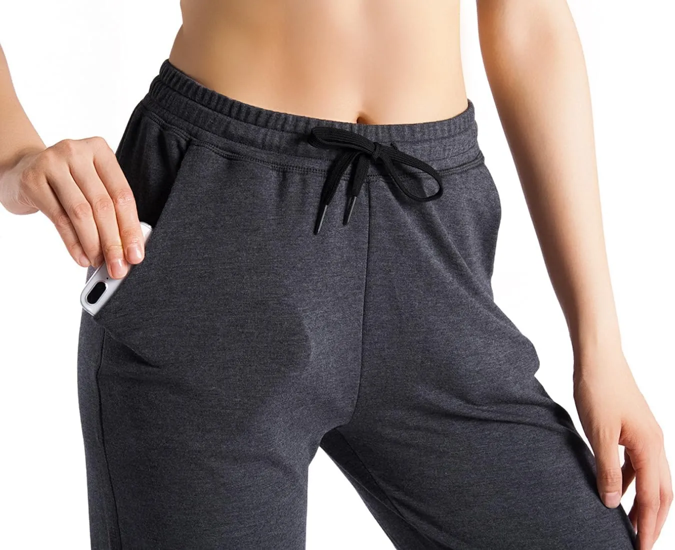 Yogipace Petite/Regular/Tall Women's Lightweight Anti-Shrink Active Joggers Lounge Sweatpants Yoga Jogger Pants