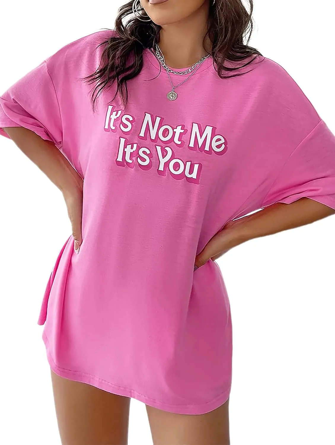 Zoyami Womens Oversized T Shirt Graphic Tee Casual Summer Loose Short Sleeve Top