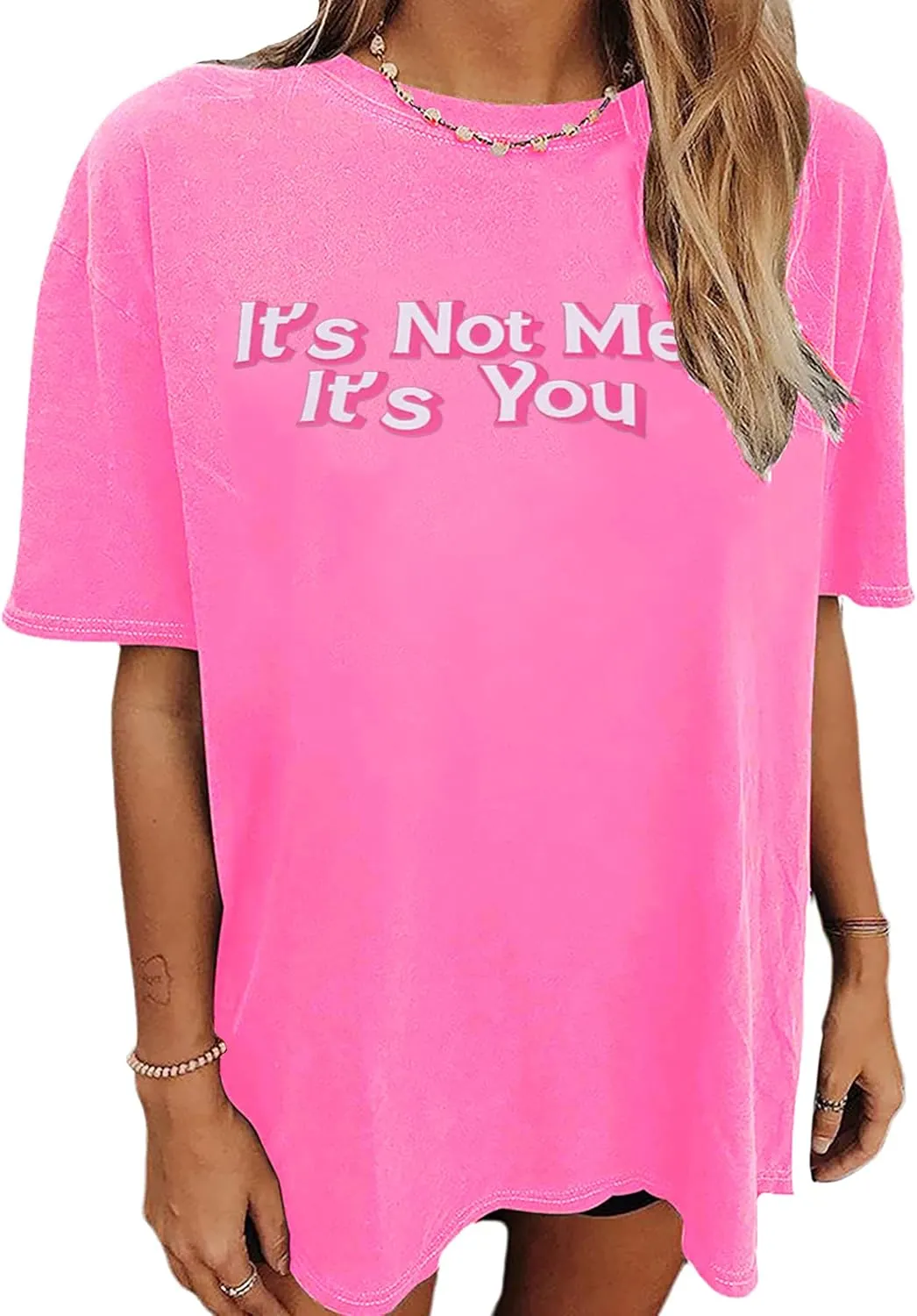 Zoyami Womens Oversized T Shirt USA Flag Graphic Tee Casual Summer Loose Short Sleeve Top